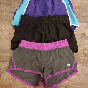 Bundle of 3 Running Shorts XS and S